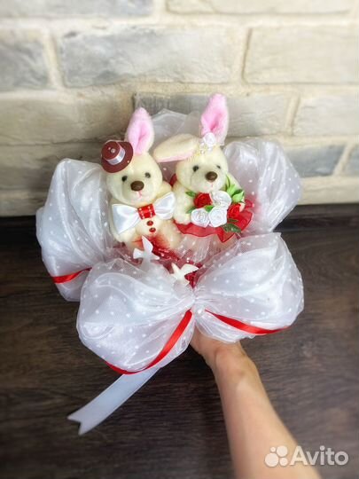 Букет для невесты, букет из игрушек