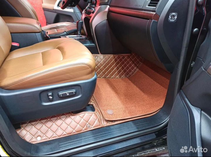 3Д коврики из экокожи toyota land cruiser 200
