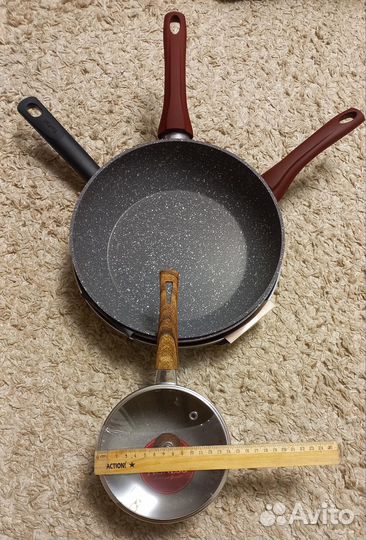 Ковш и сковороды новые
