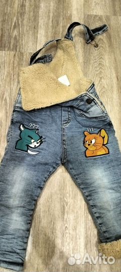 Джинсовый комбинезон детский