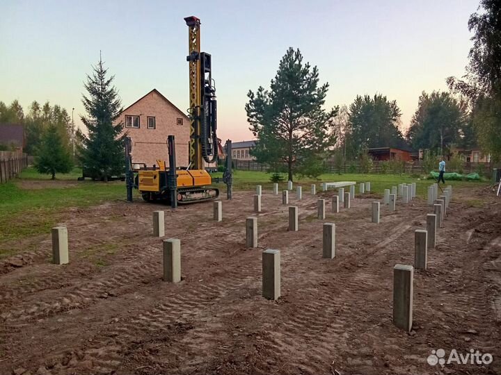 Монтаж жб Сваи под ключ