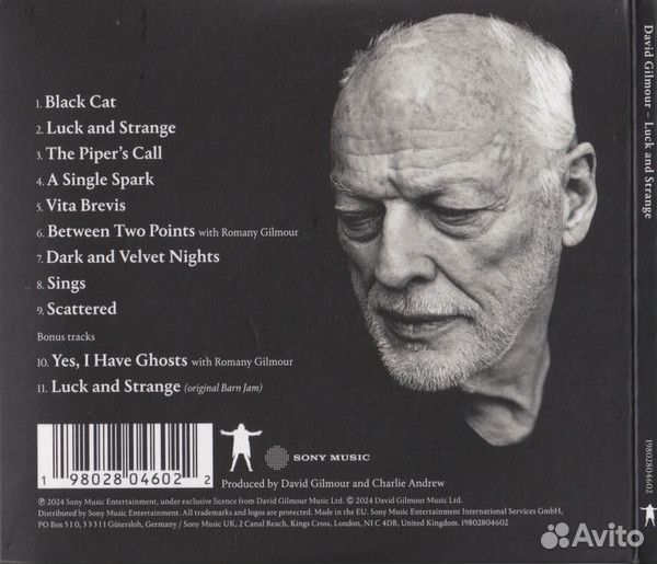 David Gilmour - Luck And Strange (CD)(digi)