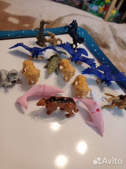 Игрушки из киндера животные natoons