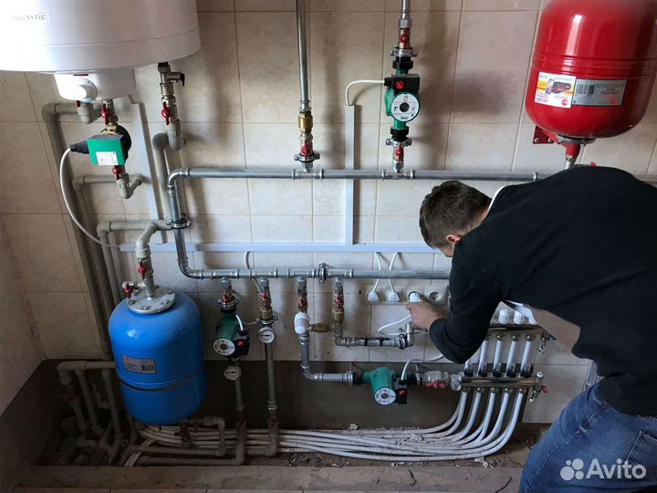 Монтаж систем отопления в доме