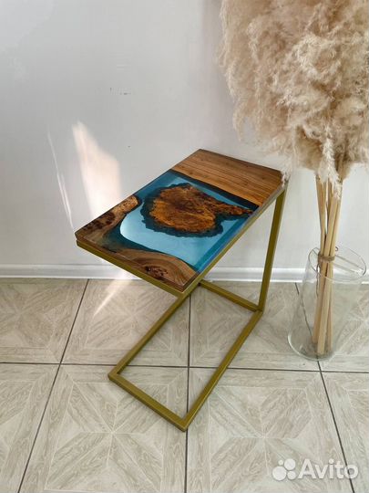 Журнальные столики приставные из эпоксидной смолы