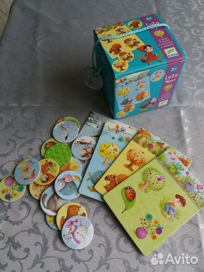 Сортер-пирамидка djeco джеко деревянная