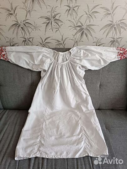 Лен домотканный отбеленный рулон 13 метров