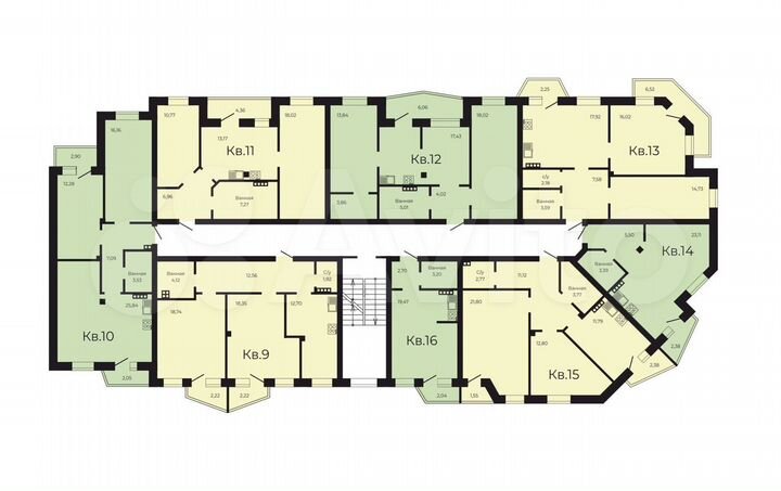 2-к. квартира, 65,2 м², 2/3 эт.