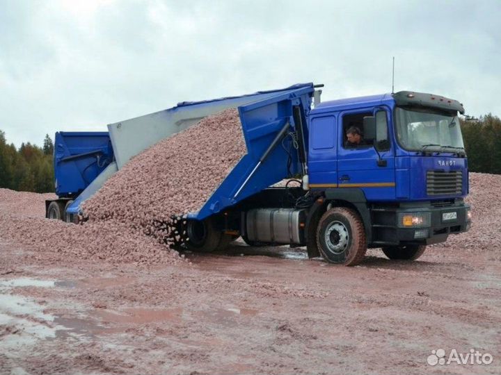 Щебень \ Отсев гравийный средний от трех кубов