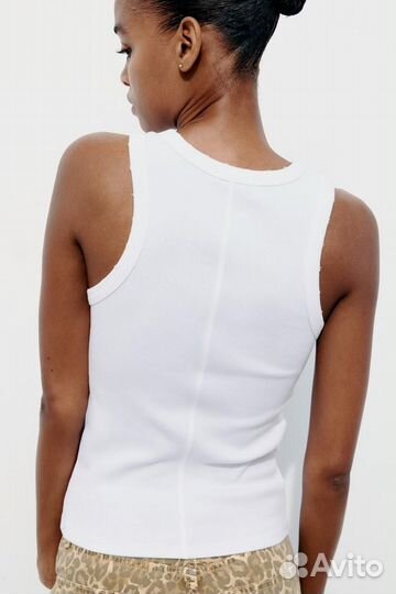 Майка Zara с потертостями