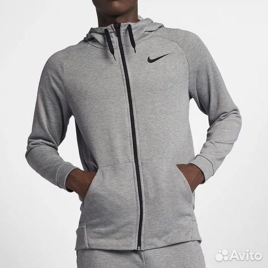 Nike Dri-Fit Zip Fleece Striped Training Hoodie