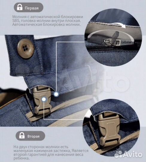 Рюкзак-переноска для детей, кенгуру, хипсит