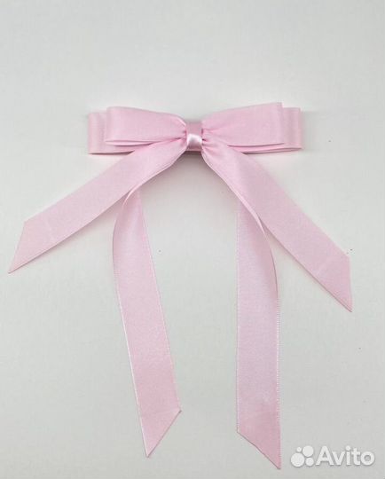 Бант для волос на заколке-автомат, атласный бант