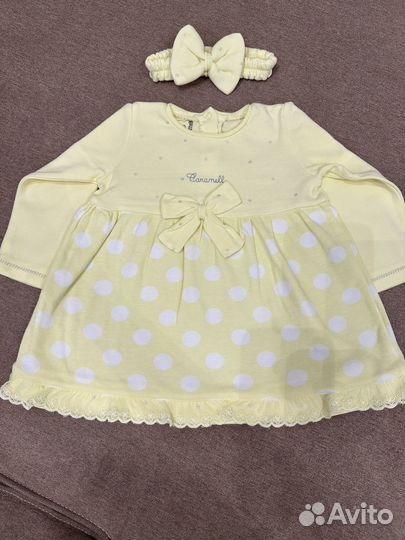 Платье 68 см для новорожденной девочки