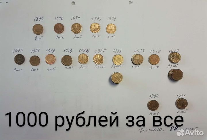 Монеты СССР коллекция