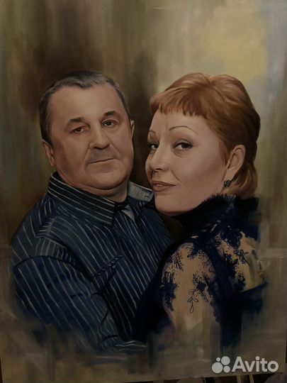 Портрет маслом на холсте