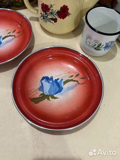 Набор эмалированной посуды СССР