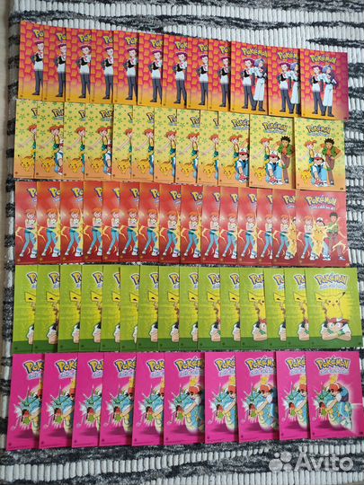 Наклейки Pokemon из 2000-х очень много
