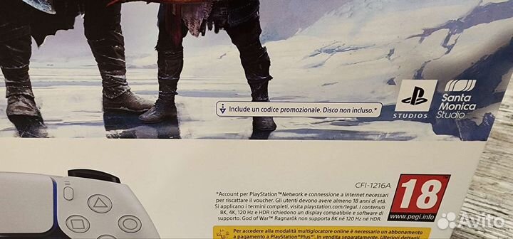 Sony playstation 5 + god of war ragnarok 1216A