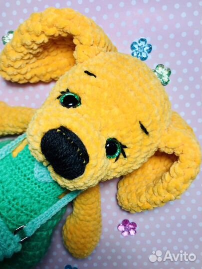 Игрушка собачка (щенок) с сумочкой