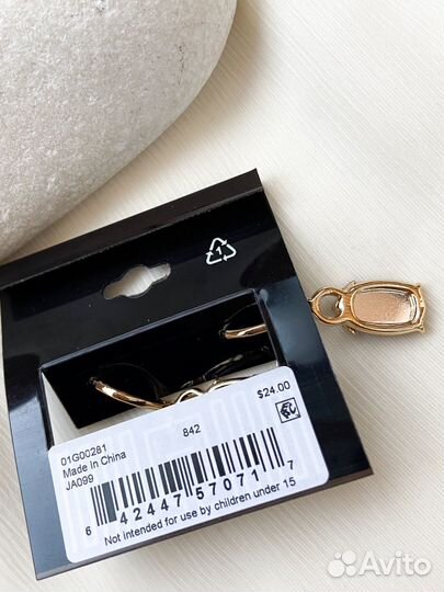 Новые серьги и браслет Anne Klein красные ориг