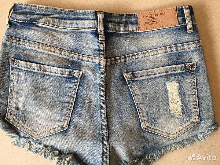 Шорты джинсовые брендов Lime и Bershka 2шт