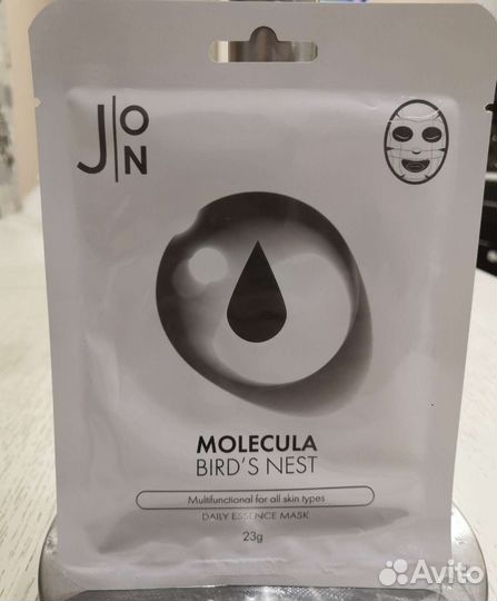 J:on Маска для лица тканевая ласточкино гнездо,23г