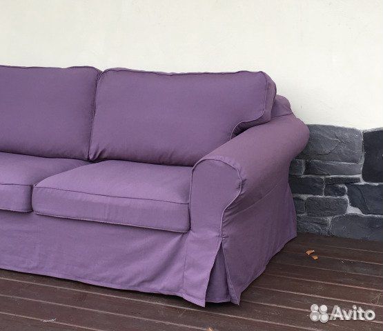 Чехол для 2-местного дивана-кровати Экторп (икеа)