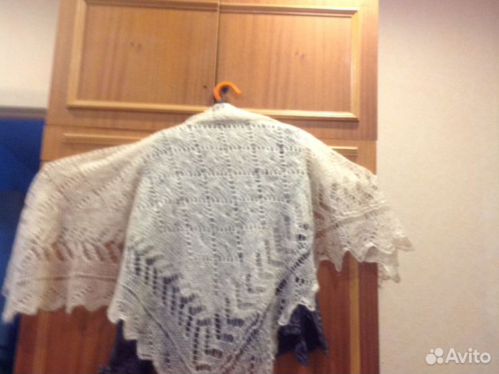 Платок пуховый,ажурный