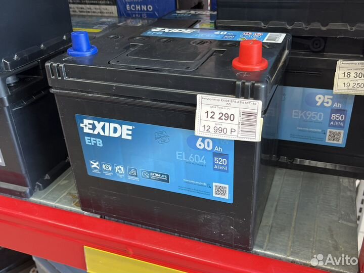 Аккумулятор Exide EFB 60 А/ч Азиатский