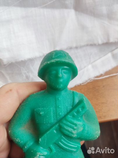 Игрушка СССР Солдат дутыш 16 см