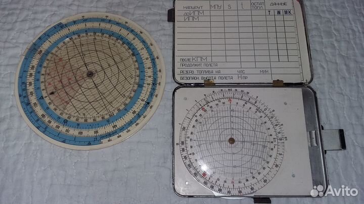 Планшет летчика и навигационный расчетчик, СССР