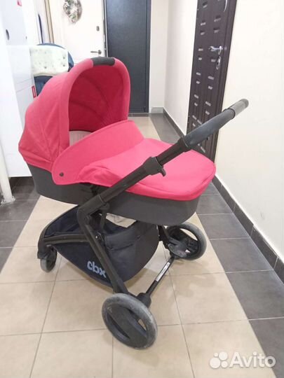 Красная Коляска 2 в 1 CBX Bimisi Pure