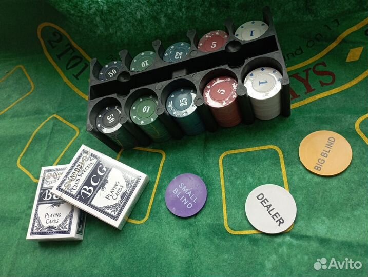 Набор для покера 200 фишек