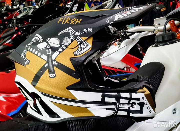 Шлем кроссовый airoh Twist 2.0 Sword Gloss Matt