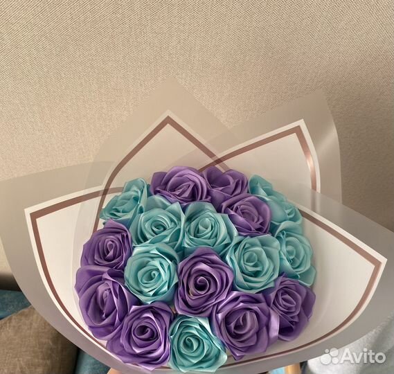 Букет из атласных лент