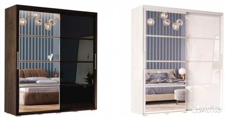 Шкаф-купе Крафт-6 (1962х2176х591) венге