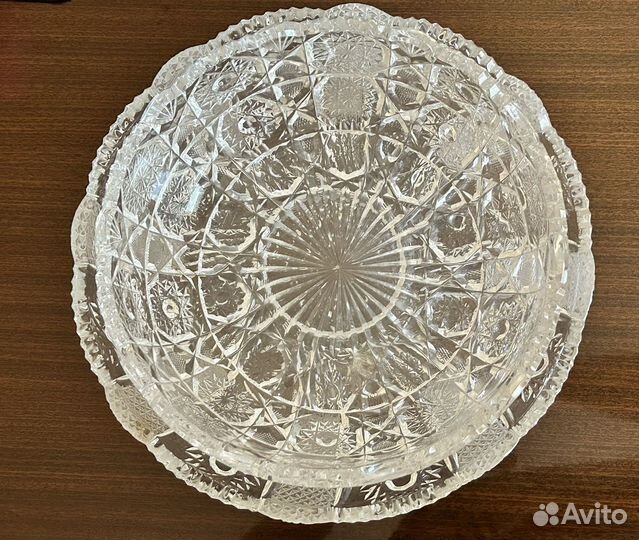 Блюдо хрустальное СССР