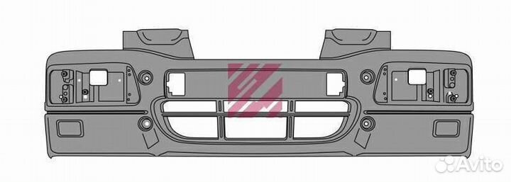 Бампер передний Iveco Eurocargo Tector Restyling