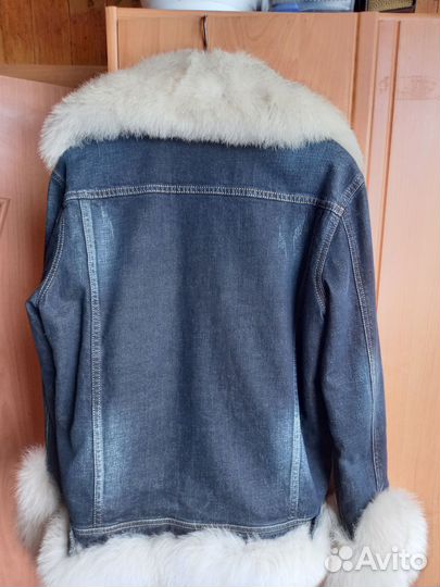 Куртка демисезонная женская с натуральным мехом