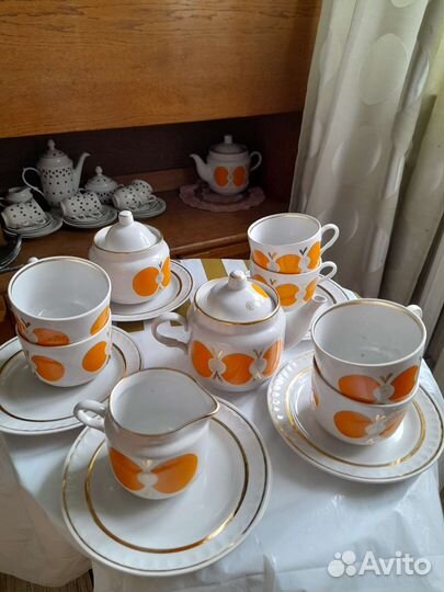Новый Сервиз чайный СССР винтаж
