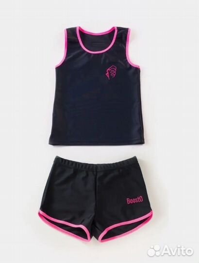 Костюм гимнастический розовый 36