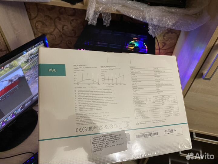 Новый блок питания Deepcool pf600 (600w) 80+