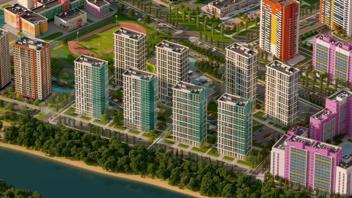 2-к. квартира, 55,4 м², 2/22 эт.