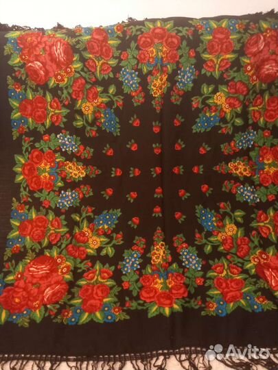 Павловопосадский платок шерсть СССР