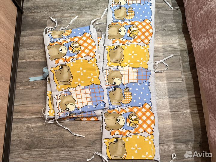 Бортики на кроватку 120х60