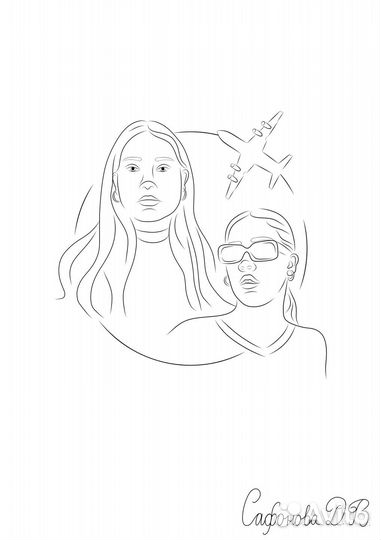 Вектор в подарок (печать гравировка или портрет)