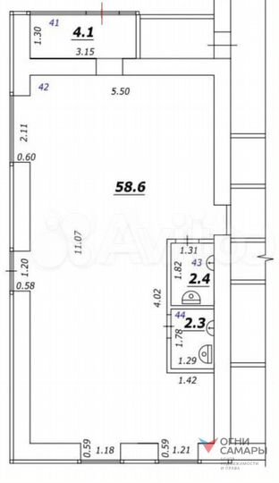 Сдам торговое помещение, 68 м²