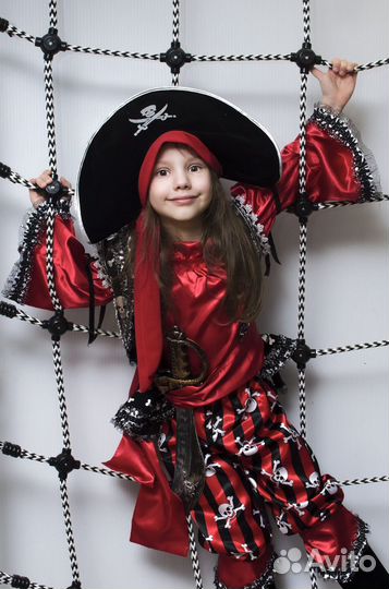 Костюм пиратки для девочки 116-122