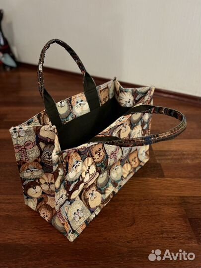 Сумка тоут из гобелена